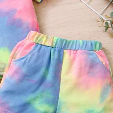 Toddler Baby Girl Tie-Dye Hoodie and Pant Set