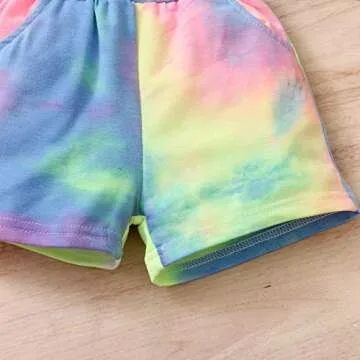 Toddler Baby Girl Tie-Dye Hoodie and Pant Set