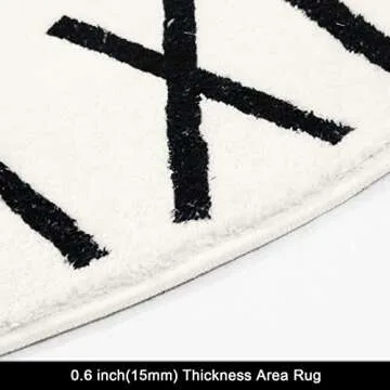 HEBE 4ft Round Kids Play Rug ABC Alphabet Nursery Rug for Bedroom Playroom Non Slip Fun Educational Playmat Round Circle Carpet Crawling Mat for Classroom Infant Toddlers