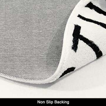 HEBE 4ft Round Kids Play Rug ABC Alphabet Nursery Rug for Bedroom Playroom Non Slip Fun Educational Playmat Round Circle Carpet Crawling Mat for Classroom Infant Toddlers