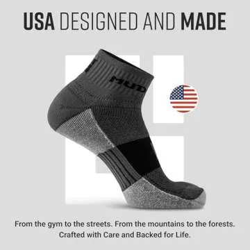 MudGear Quarter Crew Trail Running Socks for All Adventures