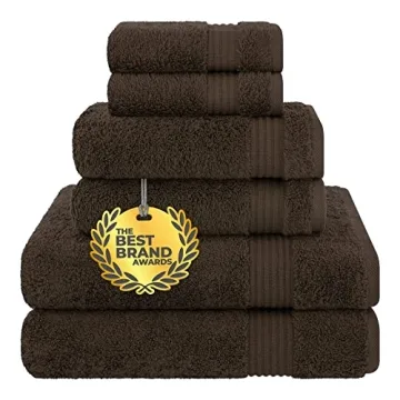 Cotton Paradise 6 Piece Towel Set, 100% Cotton Soft Absorbent Turkish Towels for Bathroom, 2 Bath To...