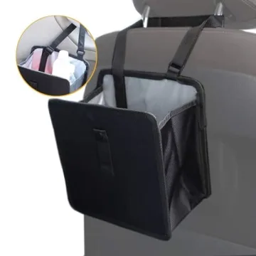 Versatile Waterproof Car Trash Can for Cleanliness on the Go