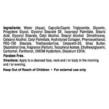 MASON NATURAL Collagen Premium Skin Cream - Anti Aging Face and Body Moisturizer, Intense Skin Hydra...