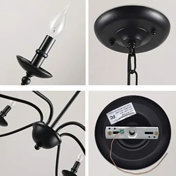 Classic 36" Dia Candelabra Chandeliers for Dining