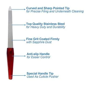 Top Quality Stainless Steel Nail Files Set for All Nails