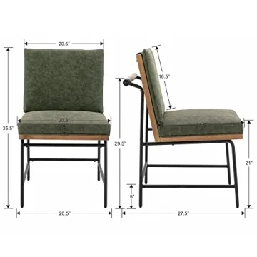 DUOMAY Modern Dining Chairs Set for Stylish Comfort