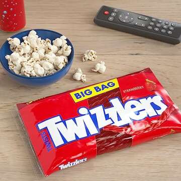 TWIZZLERS Twists Strawberry Flavored Chewy Candy Big Bag 32 oz
