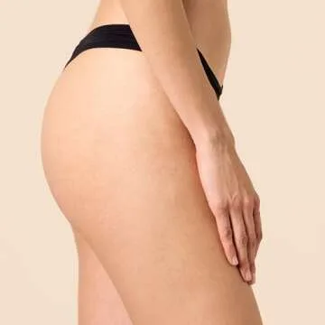 Amazon Essentials Women's Thong Underwear (Available in Plus Size), Pack of 6, Black/Dusty Pink, Medium