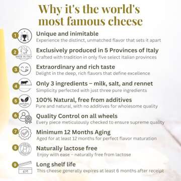 Parmesan Cheese Block 2 lb (approx.), Parmigiano Reggiano Cheese Top Grade-Italian Cheese DOP, 24 Months Aged, Latteria Soresina, Imported from Italy