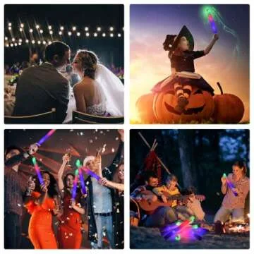 Glow Sticks Bulk -36 Pcs LED Foam Glow Sticks Glow in The Dark Party Supplies, 3 Modes Colorful Flashing Glow Batons for Party, Wedding, Birthday, Raves, Concert, Festivals, Kids Party Favors