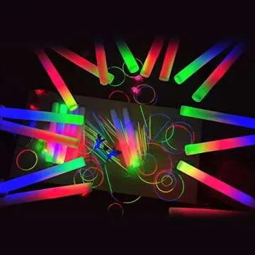 Glow Sticks Bulk -36 Pcs LED Foam Glow Sticks Glow in The Dark Party Supplies, 3 Modes Colorful Flashing Glow Batons for Party, Wedding, Birthday, Raves, Concert, Festivals, Kids Party Favors