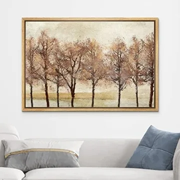 wall26 Framed Canvas Print Autumn Leaf Art for Home
