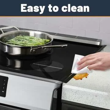 SZJHXIN Stove Gap Covers Stainless Steel, Adjustable 13.8-27.5 In(2 Pack), Heat Resistant, Gas Stove Side Gap Protector (Matte Black)