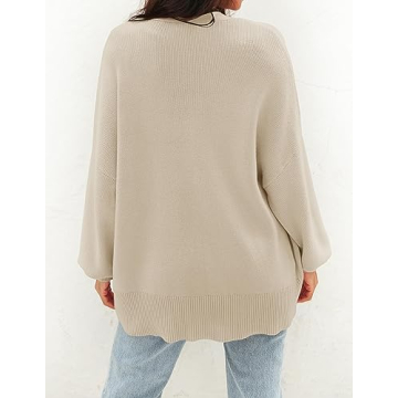 Stylish ZESICA Women's Casual Cardigan Sweater in Blue