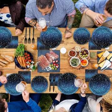 Galaxy Party Supplies for 50 Guests - Space Themed Tableware