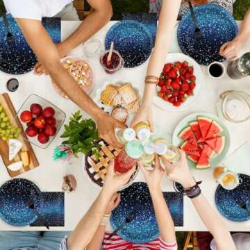 Galaxy Party Supplies for 50 Guests - Space Themed Tableware