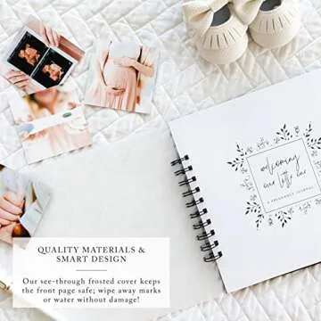 Pregnancy Journal: Welcoming Our Little One, A simple black and white keepsake journal to document important pregnancy milestones + add photos