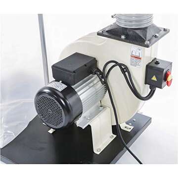 Shop Fox W1685 Dust Collector - Powerful 1.5 HP Suction