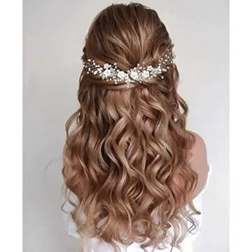 Gorais Elegant Bridal Hair Vine for Women and Girls