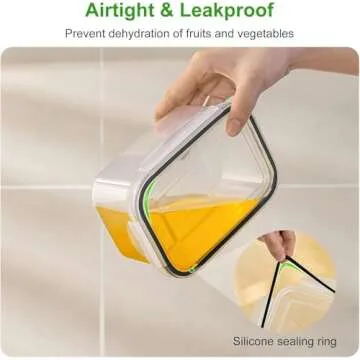 5 PCS Fruit storage Containers for Fridge with Removable Colander and Chopper Set, Leakproof Food Storage Containers with lids, Dishwasher & Microwave Safe Produce Containers to Keep Fruits Fresh ﻿