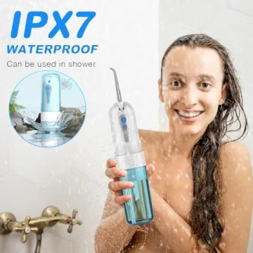 Portable KOOVON Water Flosser with Travel Case and Jet Tips