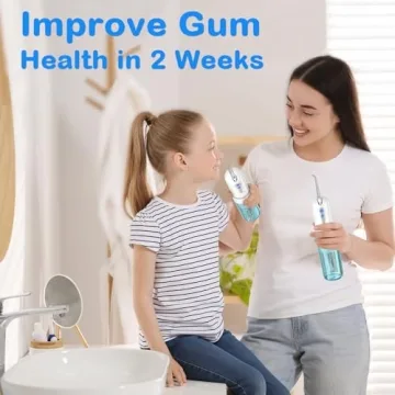 Portable KOOVON Water Flosser with Travel Case and Jet Tips