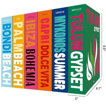 ANERZA Preppy Room Decor Aesthetic, Decorative Books for Home Decor, Cute Faux Travel Books for Coff...