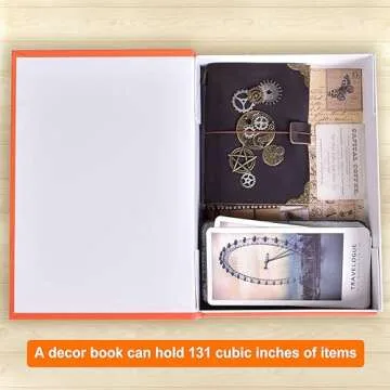 ANERZA Preppy Room Decor Aesthetic, Decorative Books for Home Decor, Cute Faux Travel Books for Coffee Table Bookshelves, Dorm Bedroom Trendy Fake Book Storage Box for Teen Girls (Set of 6)