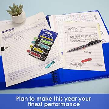 BAZIC Neon Page Markers for Organization and Clarity