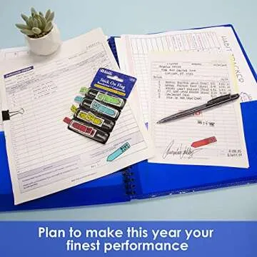 BAZIC Neon Page Markers for Organization and Clarity