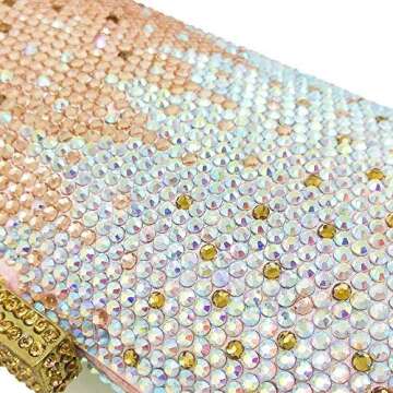 Boutique De FGG Evening Rhinestone Clutch for Women