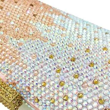 Boutique De FGG Evening Rhinestone Clutch for Women