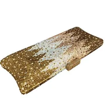Boutique De FGG Evening Rhinestone Clutch for Women