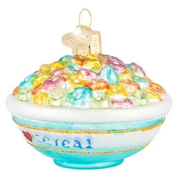 Old World Christmas Ornaments Bowl of Cereal Glass Ornament