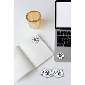 250 Child Abuse Prevention Blue Pin Wheel Stickers – Blue Pinwheel Stickers for Child Abuse and Ne...