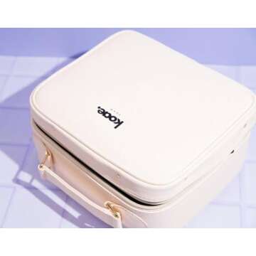 Koae Luxe Makeup Bag with LED Mirror for Ultimate Style