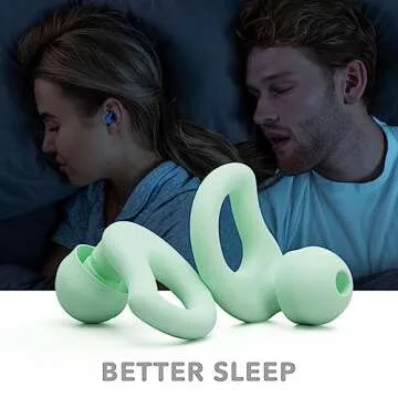 CURVD Everyday Earplugs – Ultra Soft, Customizable Sleep, Travel, Sensitivity, Noise Protection, for Sound Canceling Isolation, up to -30dB Reduction, NRR 15, Reusable and Sustainable (Mint)