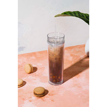 Stylish Double Wall Insulated Acrylic Tumblers Set of Four