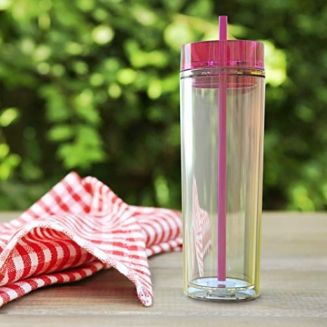 Stylish Double Wall Insulated Acrylic Tumblers Set of Four