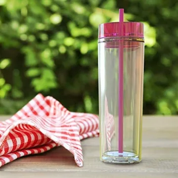 Stylish Double Wall Insulated Acrylic Tumblers Set of Four