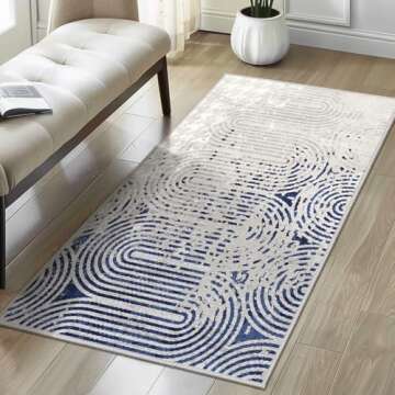 Bavni 8X10 Area Rugs - Durable Washable & Non-Slip