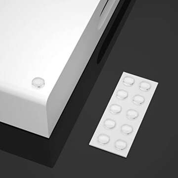 NIUBEE Acrylic Serving Tray 12x20 Inches -Spill Proof- White Decorative Tray Organiser for Ottoman Coffee Table Countertop with Handles