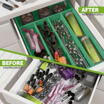Bamboo Silverware Organizer for Stylish Kitchen Storage