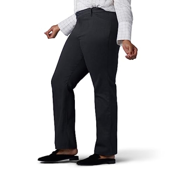 Lee Plus Size Relaxed Fit Straight Leg Pant Charcoal Heather