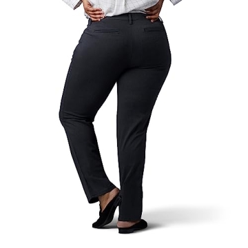 Lee Plus Size Relaxed Fit Straight Leg Pant Charcoal Heather