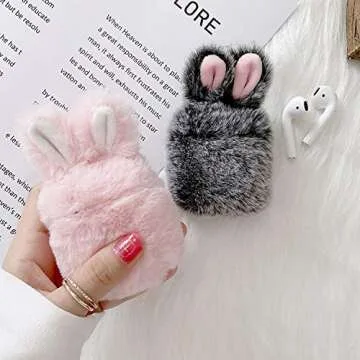 Guppy AirPods Bunny Case Cute 3D Rabbit Ears Soft