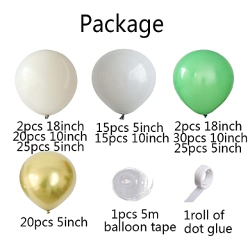 PageebO Balloon Garland Arch Kit - 154 Colorful Balloons