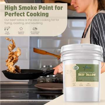 Stellar Beef Tallow - 100% Grass-Fed for Cooking & Baking