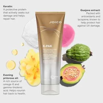 Joico K-PAK Daily Reconstructing Conditioner | For Damaged Hair | Restore Shine | Smooth & Detangle | Eliminate Static | With Keratin & Guajava Fruit Extract | 8.5 Fl Oz